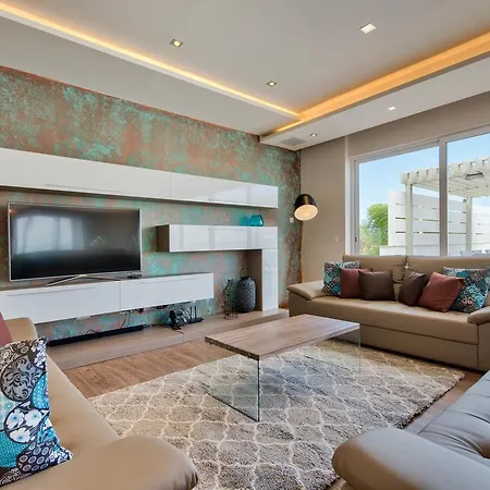 Gaia - Sunset Views, Indoor Heated Pool, Sauna And Games Villa *